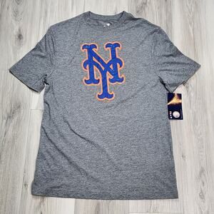 Fanatics T-Shirt Men's Medium Gray New York Mets Short Sleeve New